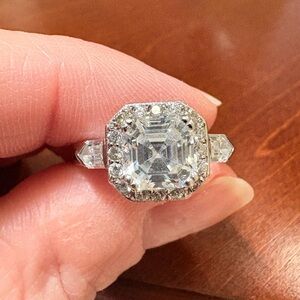 TACORI asscher-cut halo ring
